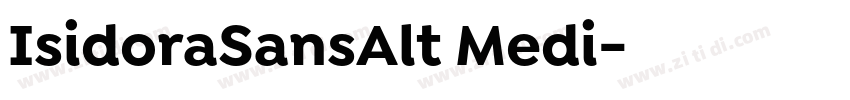 IsidoraSansAlt Medi字体转换